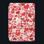 たくさんの愛 iPad MINIカバー<br><div class="desc">可愛いミニピンクとモザイク模様の赤いハート。</div>