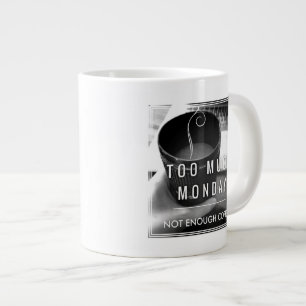 たくさんの月曜日ない十分なコーヒー ジャンボコーヒーマグカップ
