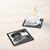 たくさんの月曜日ない十分なコーヒー スクエアペーパーコースター (インサイチュ)