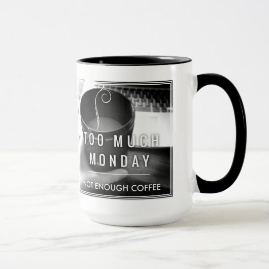 たくさんの月曜日ない十分なコーヒー マグカップ (右)