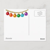 たくさんの本を届けるサンタ ポストカード (裏面)