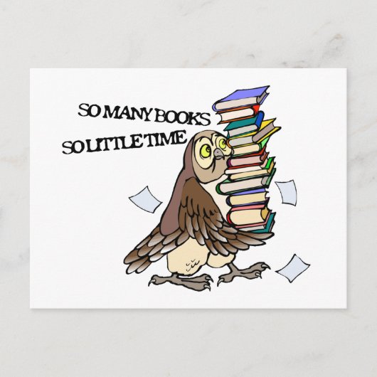 たくさんの本 ポストカード (正面)