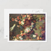 たくさんの果物と花 ポストカード (正面/裏面)