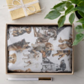 たくさんの犬と猫 薄葉紙 (ギフト)