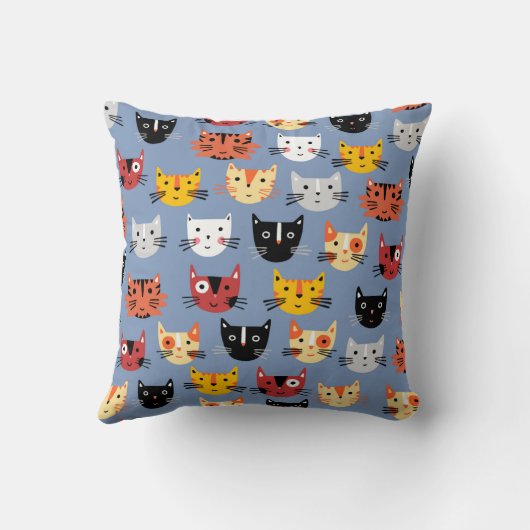 たくさんの猫 クッション (裏面)