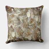 たくさんの美しいバラ花びら クッション (裏面)