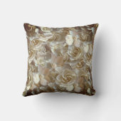 たくさんの美しいバラ花びら クッション (裏面)