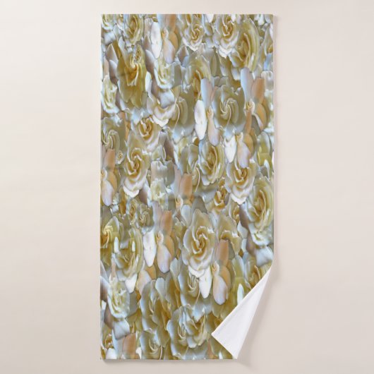 たくさんの美しいバラ花びら バスタオルセット (バスタオル)