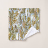 たくさんの美しいバラ花びら バスタオルセット (ウォッシュタオル)