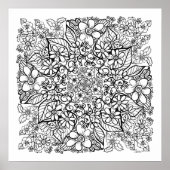 たくさんの花を彩る ポスター (正面)