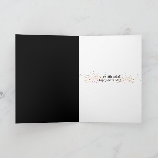 たくさんの誕生日ろうそく カード (内部)