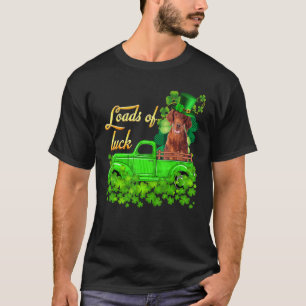 たくさんの運のトラックアイリッシュセッターセントパトリックS日 Tシャツ