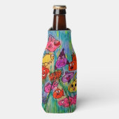 たくさんの魚のボトルとクーラーボックス ボトルクーラー (ボトル正面)