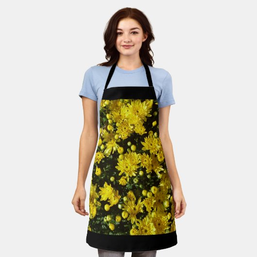 たくさんの黄色い梅 エプロン (着用した状態)