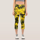 たくさんの黄色い梅 カプリレギンス (正面)