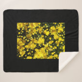 たくさんの黄色い梅 シェルパブランケット (正面(横))