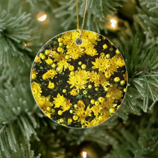 たくさんの黄色い梅 セラミックオーナメント (ツリー)