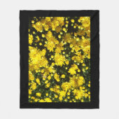たくさんの黄色い梅 フリースブランケット (正面)