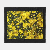 たくさんの黄色い梅 フリースブランケット (正面(横))
