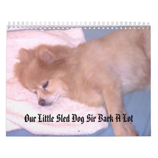 たくさん私達の小さいそり犬のBark カレンダー (カバー)