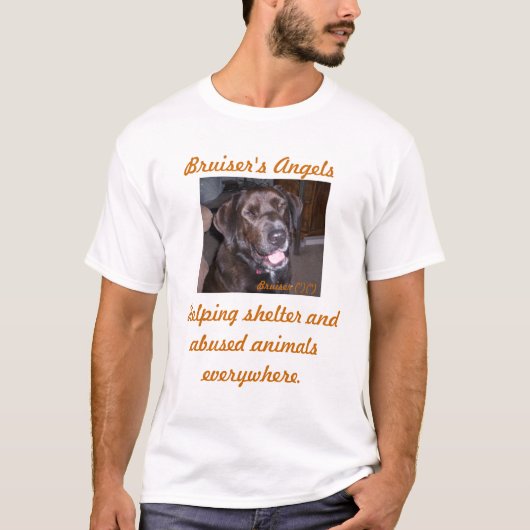 たくましい大男の天使のcrossposterのTシャツ Tシャツ (正面)