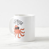 たこプローズ 楽しいタコのダジャレ コーヒーマグカップ (正面左)