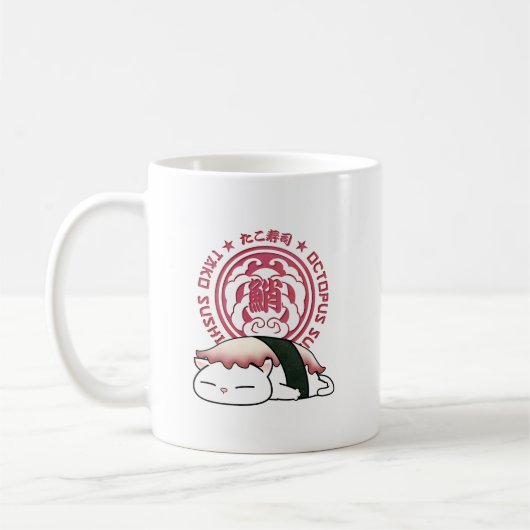 たこ寿司ねこ コーヒーマグカップ (左)