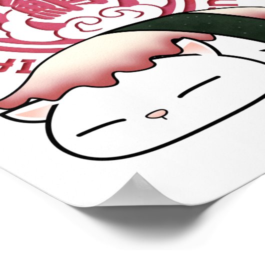 たこ寿司ねこ ポスター (角)