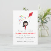 たこ少女誕生パーティーを開く少女 招待状 (スタンド正面)