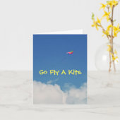 たこ/Bデーカユーモアのあるード/カスタマイズ可能 カード (黄色い花)