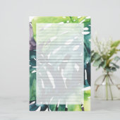 たそがれのやし-割れた葉 便箋 (スタンド正面)