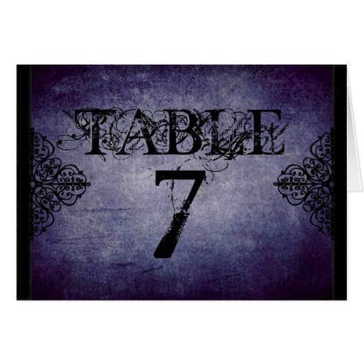 たそがれのテーブルカード (正面横)