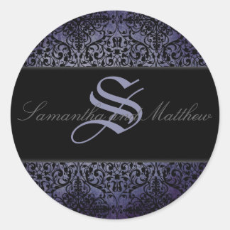 たそがれのモノグラムのステッカーB ラウンドシール