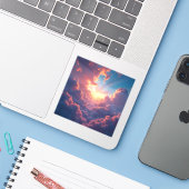 たそがれの到来 – ドラマティックなたそがれの風景 シール (ノートパソコンとiPhone)
