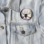 たそがれの妖精の芸術Pinのバッジの妖精のシルエット 缶バッジ (インサイチュ)