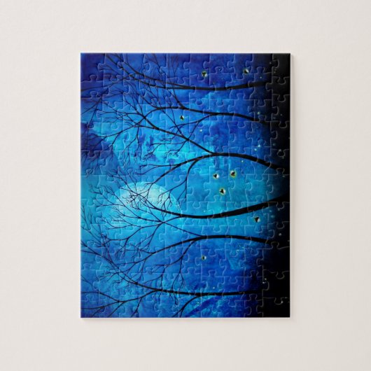 たそがれの月 ジグソーパズル (縦)