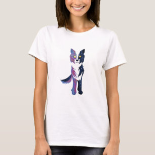 たそがれの空のオオカミ Tシャツ