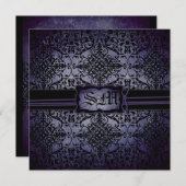 たそがれの結婚式の招待の正方形 招待状 (正面/裏面)