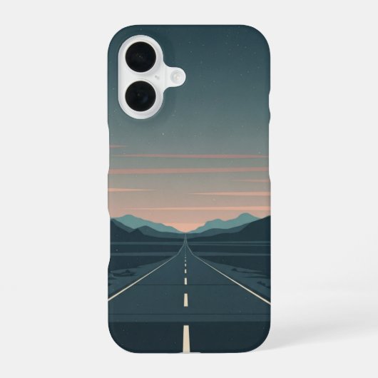 たそがれの道 iPhone 16ケース (裏面)