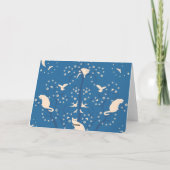 たそがれの雄猫の挨拶状 シーズンカード (裏面)