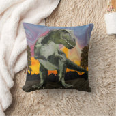 たそがれ時間のティラノサウルス・レックスのレックス クッション (ブランケット)