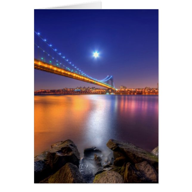 たそがれ、ジョージ・ワシントンBridgePalisades、NJ. (正面)