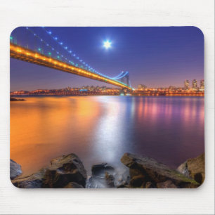 たそがれ、ジョージ・ワシントンBridgePalisades、NJ. マウスパッド