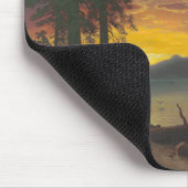 たそがれ、タホ湖、c.1870s (キャンバスの油) マウスパッド (コーナー)