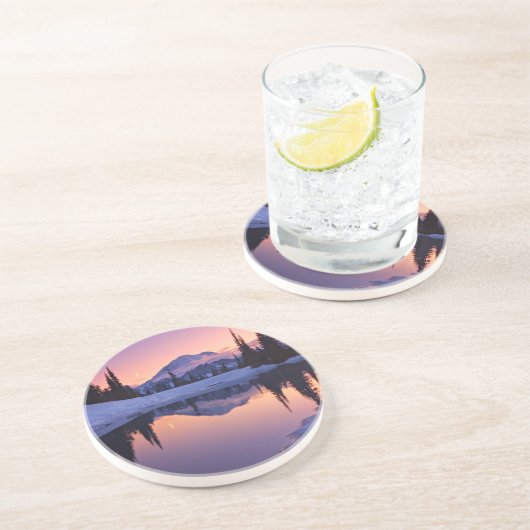 たそがれ、ターンおよび三日月形の月 コースター (側面)