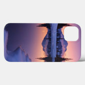 たそがれ、ターンおよび三日月形の月 Case-Mate iPhoneケース (裏面 (横))