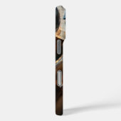 たたき銅テクスチャ – オーガニック抽象芸術メタリック Case-Mate iPhoneケース (裏面 / 右)