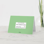 たたみ入れノテカード – 地球は花で笑う サンキューカード (裏面)