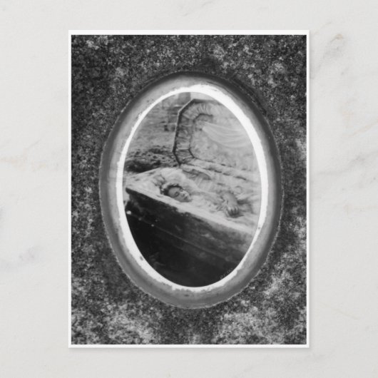 たたりの夢、キャビネットカード ポストカード (正面)