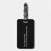 たたり私達はロゴLLCの幽霊の行きます ラゲッジタグ (裏面縦)